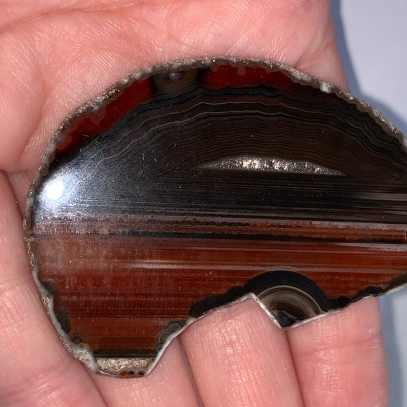 Agate Geode Slice Focal - Picture 4 of 8